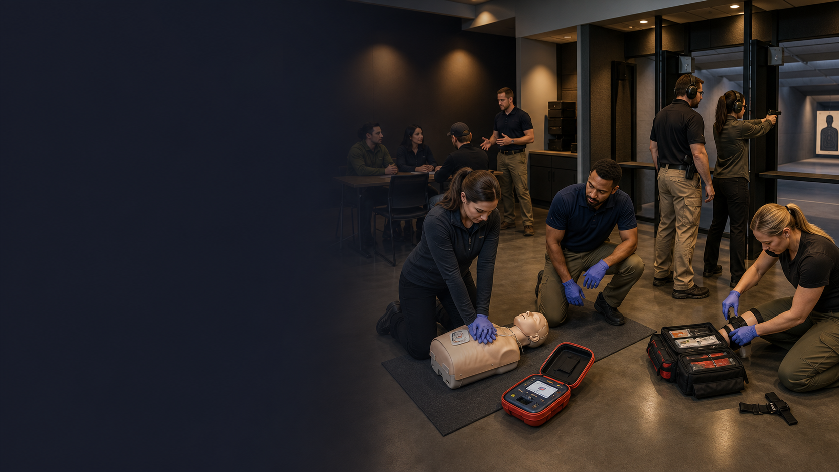 A visual overview of individual ASALT medical, safety, and firearms training